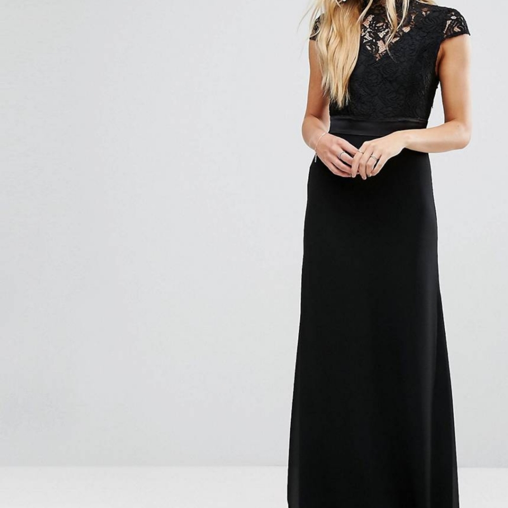 Black maxi dress ASOS